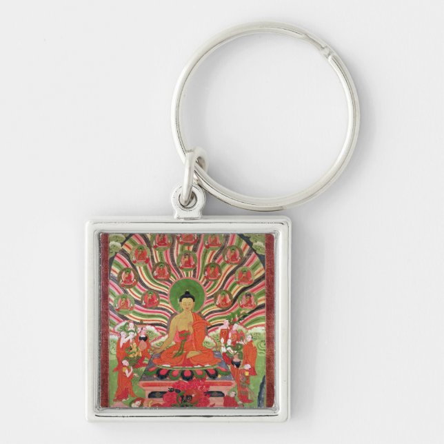Scenes from the life of Buddha Keychain (Front)
