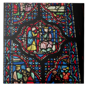 Scenes from the life of King David, 13th century ( Tile