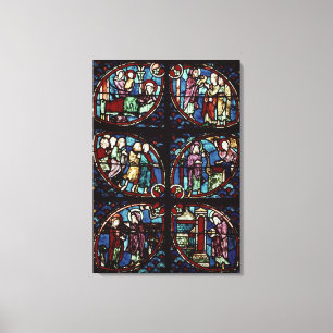 Scenes from the life of Saint John the Baptist Canvas Print