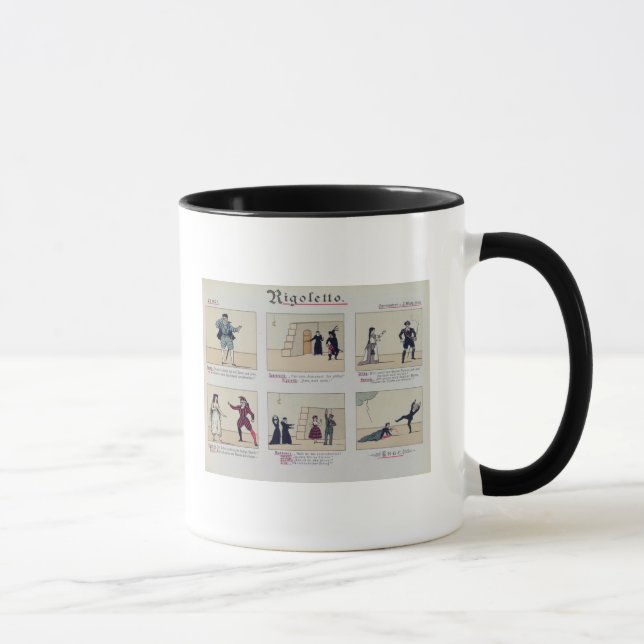 Scenes from the Opera 'Rigoletto' Mug (Right)