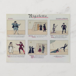 Scenes from the Opera 'Rigoletto' Postcard