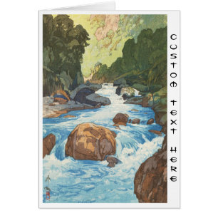 Scenes in the Japan Alps, Kurobe River Yoshida art
