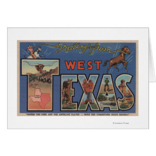 Scènes (occidentales) de lettre du Texas grandes
