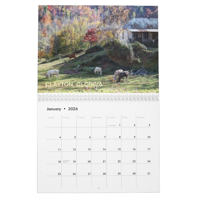 SCENES OF GEORGIA CALENDAR (Jan 2026)