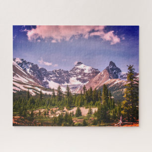 Scenic Alberta Alpine Mountains Jigsaw Puzzle