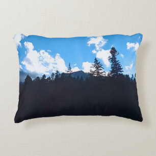 Scenic Alpine Landscape - Wild Nature Romania Accent Pillow
