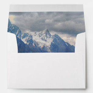 Scenic Alpine Mountains Photo Address Envelope