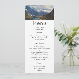 Scenic Alpine Mountains Photo Invitation