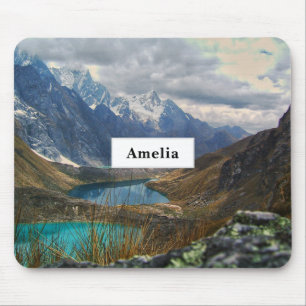 Scenic Alpine Mountains Photo Mouse Pad