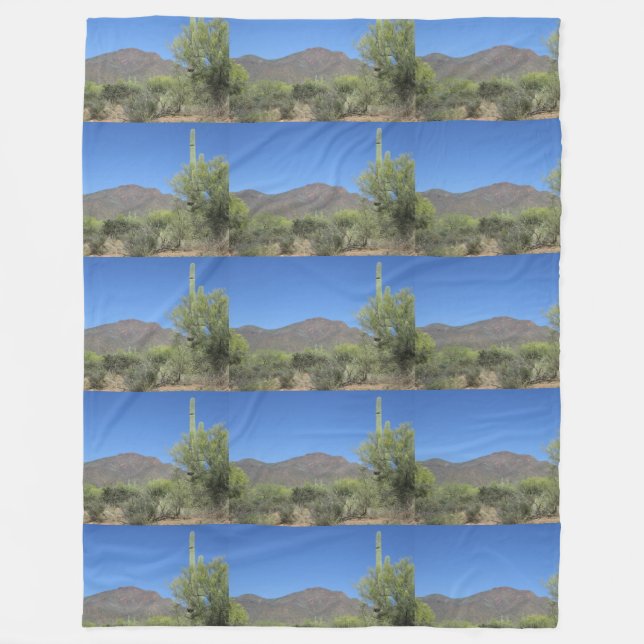 Scenic Apache Trail Fleece Blanket (Front)