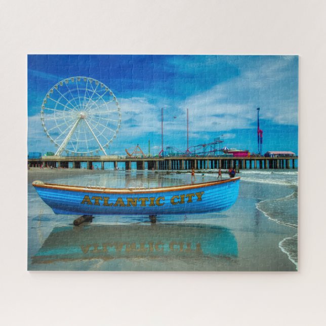 Scenic Atlantic City Boardwalk Jigsaw Puzzle (Horizontal)