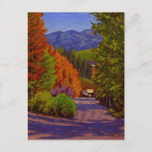 Scenic Autumn Crested Butte Colorado Postcard