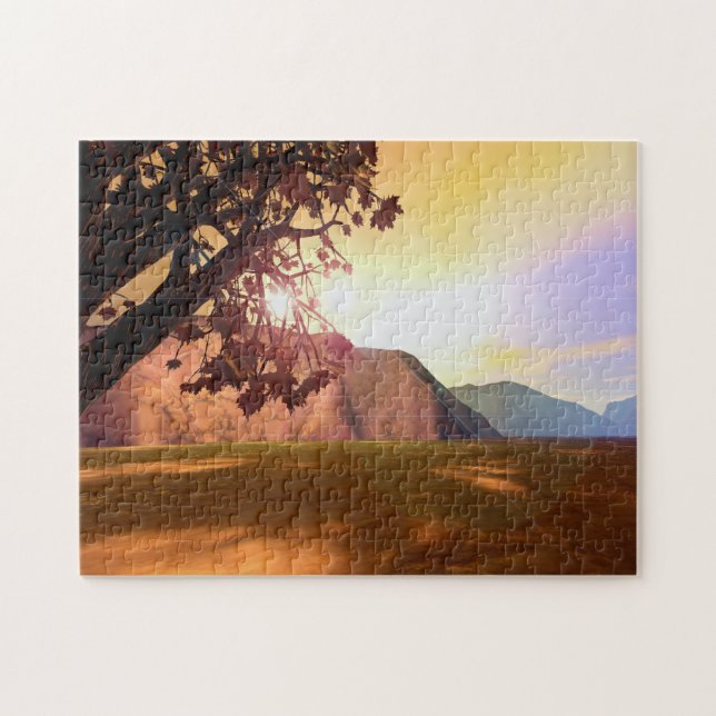 Scenic Autumn Tree Jigsaw Puzzle (Horizontal)