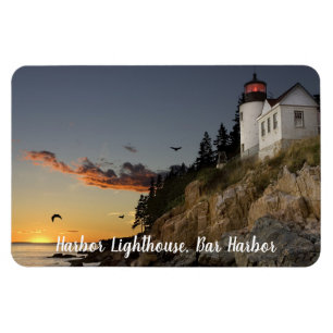 Scenic Bar Harbour Lighthouse Magnet
