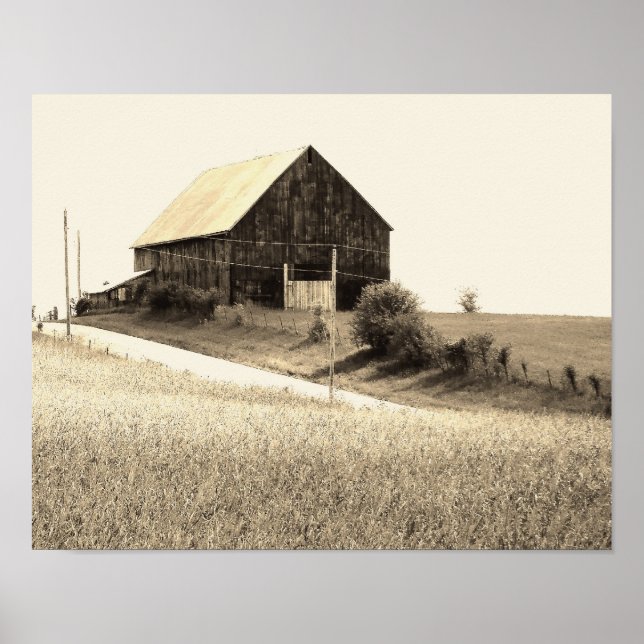 scenic barn image poster (Front)