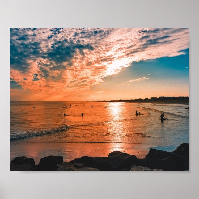 Scenic Beach Art Ocean Images Photography Cool Bea Poster (Front)
