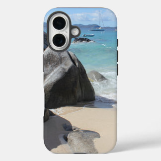 Scenic Beach at The Baths on Virgin Gorda, BVI iPhone 16 Case