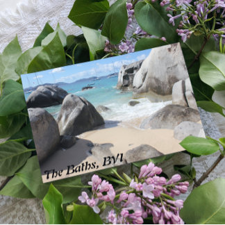 Scenic Beach at The Baths on Virgin Gorda, BVI Postcard