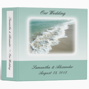 Scenic Beach Destination Wedding Binder