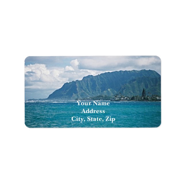 Scenic Beach Vacation Address Labels (Front)