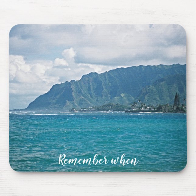 Scenic Beach Vacation Personalized Mousepad (Front)