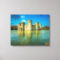 Scenic Bodiam Castle in East Sussex England