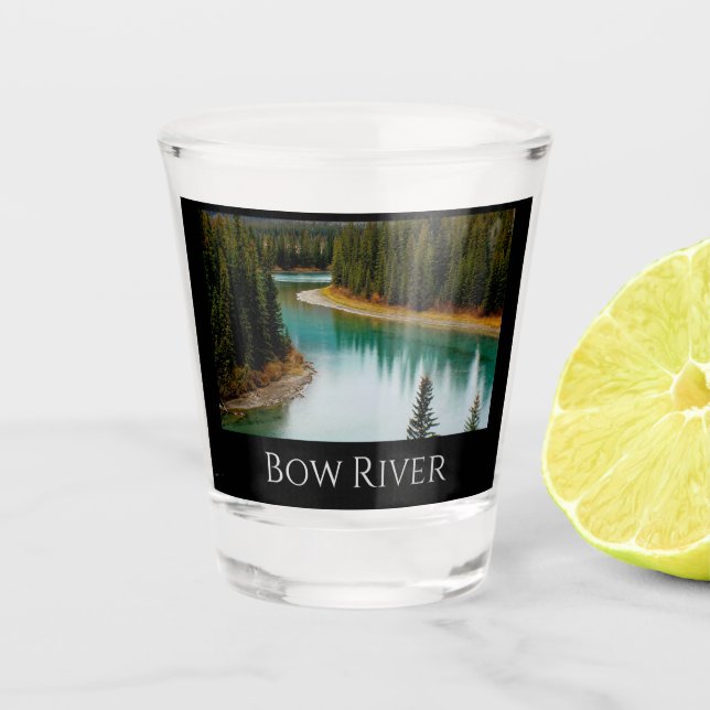 Scenic Bow River   Shot Glass (Front)