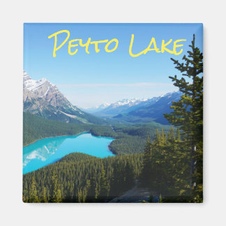 Scenic Canadian Blue Mountain Lake Pines Magnet
