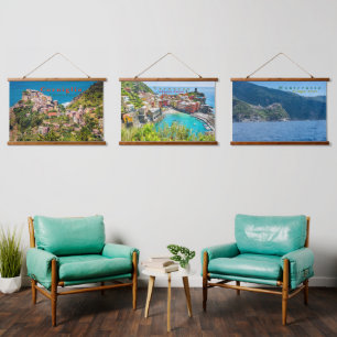 Scenic Cinque Terre Corniglia Vernazza Monterosso Hanging Tapestry