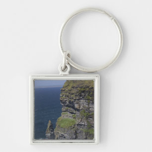 Scenic Cliffs of Moher and O'Brien's Tower Keychain