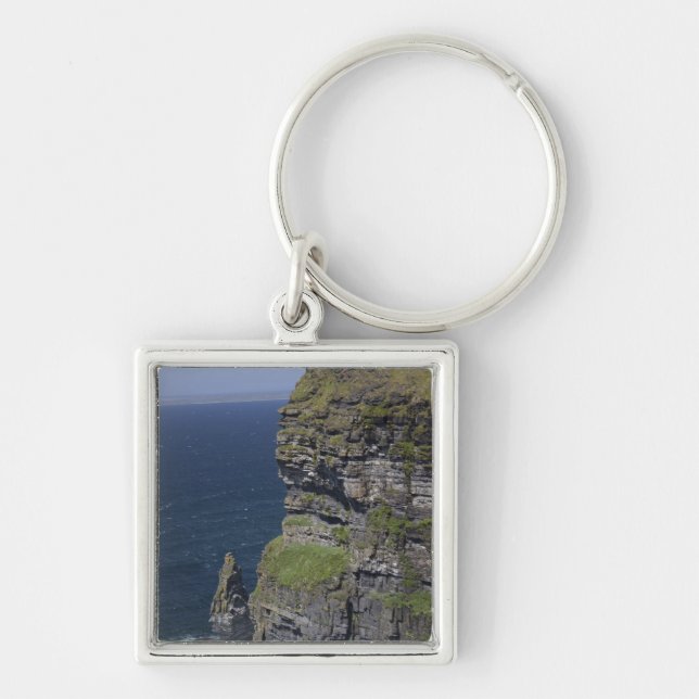 Scenic Cliffs of Moher and O'Brien's Tower Keychain (Front)