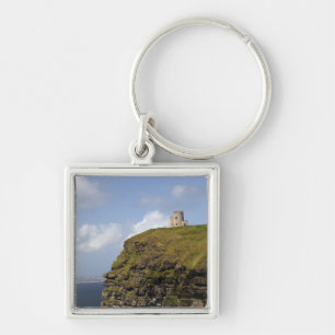 Scenic Cliffs of Moher and O'Brien's Tower. Keychain