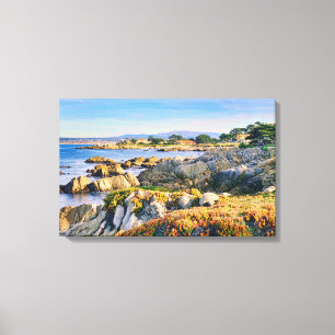 Scenic Coast in Pacific Grove California Canvas Print