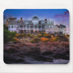 Scenic Coastal Sunrise Cape Neddick Maine Mouse Pad