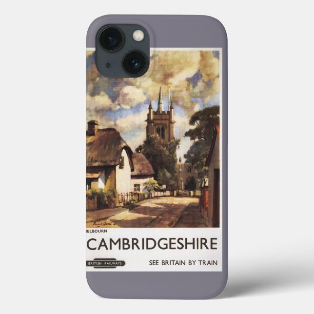 Scenic Country View British Railways Poster Case-Mate iPhone Case (Back)