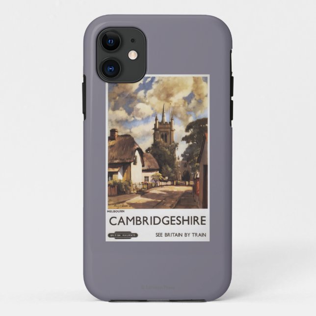 Scenic Country View British Railways Poster Case-Mate iPhone Case (Back)