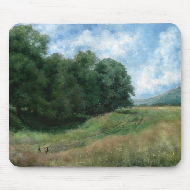 Scenic Countryside Path – Vintage Landscape Design Mouse Pad (Front)