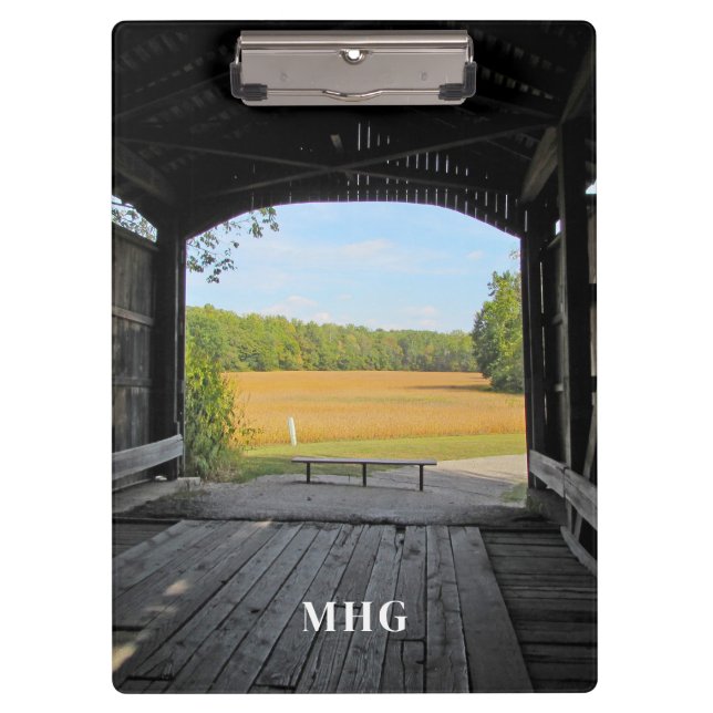 Scenic Covered Bridge Clipboard (Front)