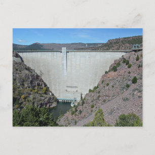 Scenic Dam Photo Flaming Gorge NRA Utah Postcard