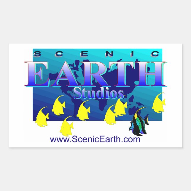 Scenic Earth Aquatic Earth Ocean World Art Sticker (Front)