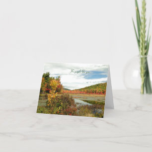 Scenic Fall Custom Volunteer Appreciation Card