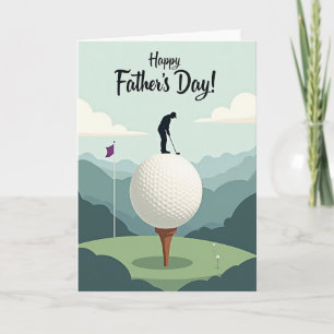 Scenic Fathers Day Golfer Card