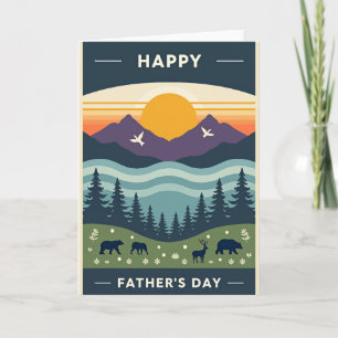 Scenic Fathers Day Mountain Card