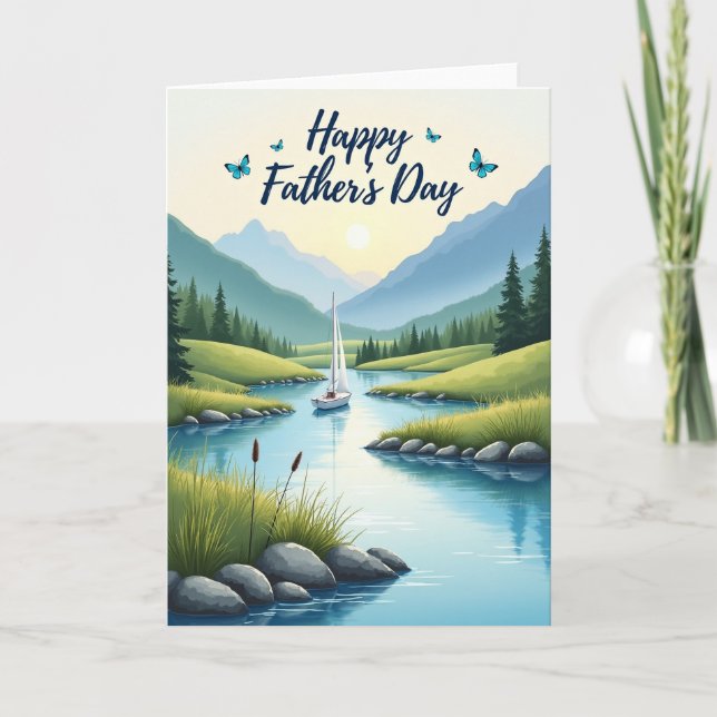 Scenic Fathers Day Scene Card (Front)