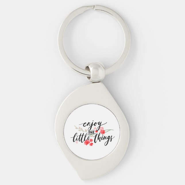 Scenic Forest and River Landscape Accent Pillow Keychain (Front)