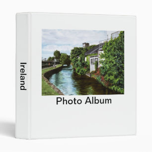 Scenic Galway City Ireland Canal View Binder