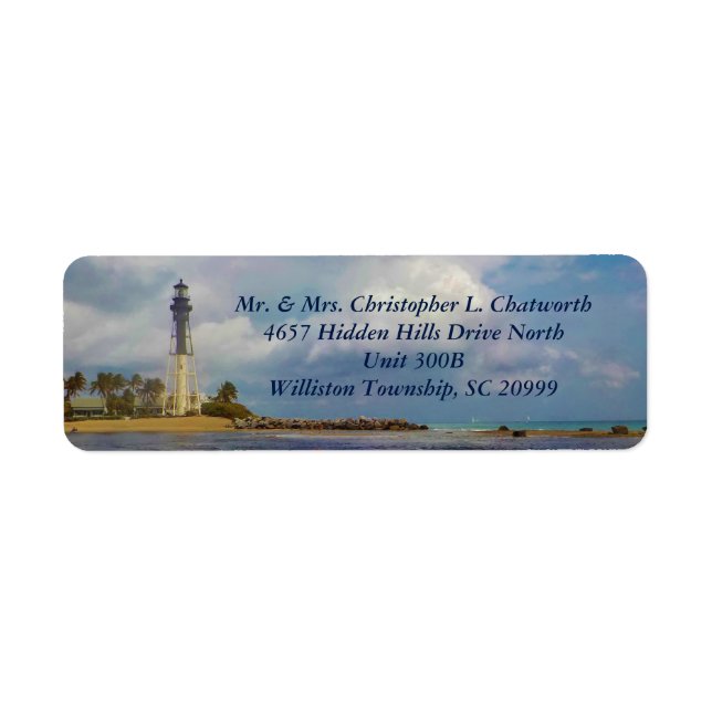 Scenic Hillsboro Inlet Light Personalized (Front)