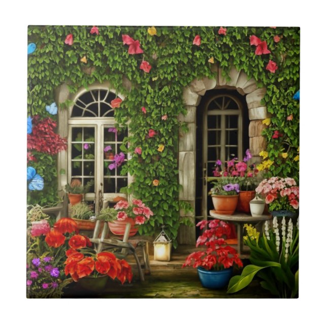 Scenic Home decor Exterior Design Tile (Front)