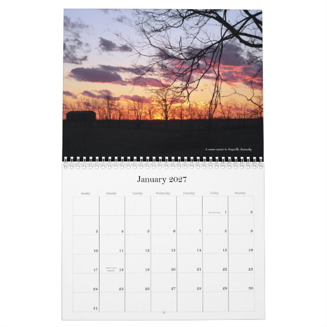 Scenic Horizons 2013 Calendar (Jan 2027)