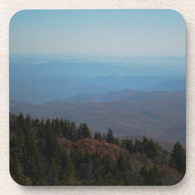 Scenic Inspirational Mountains Photographic Image Coaster (Front)